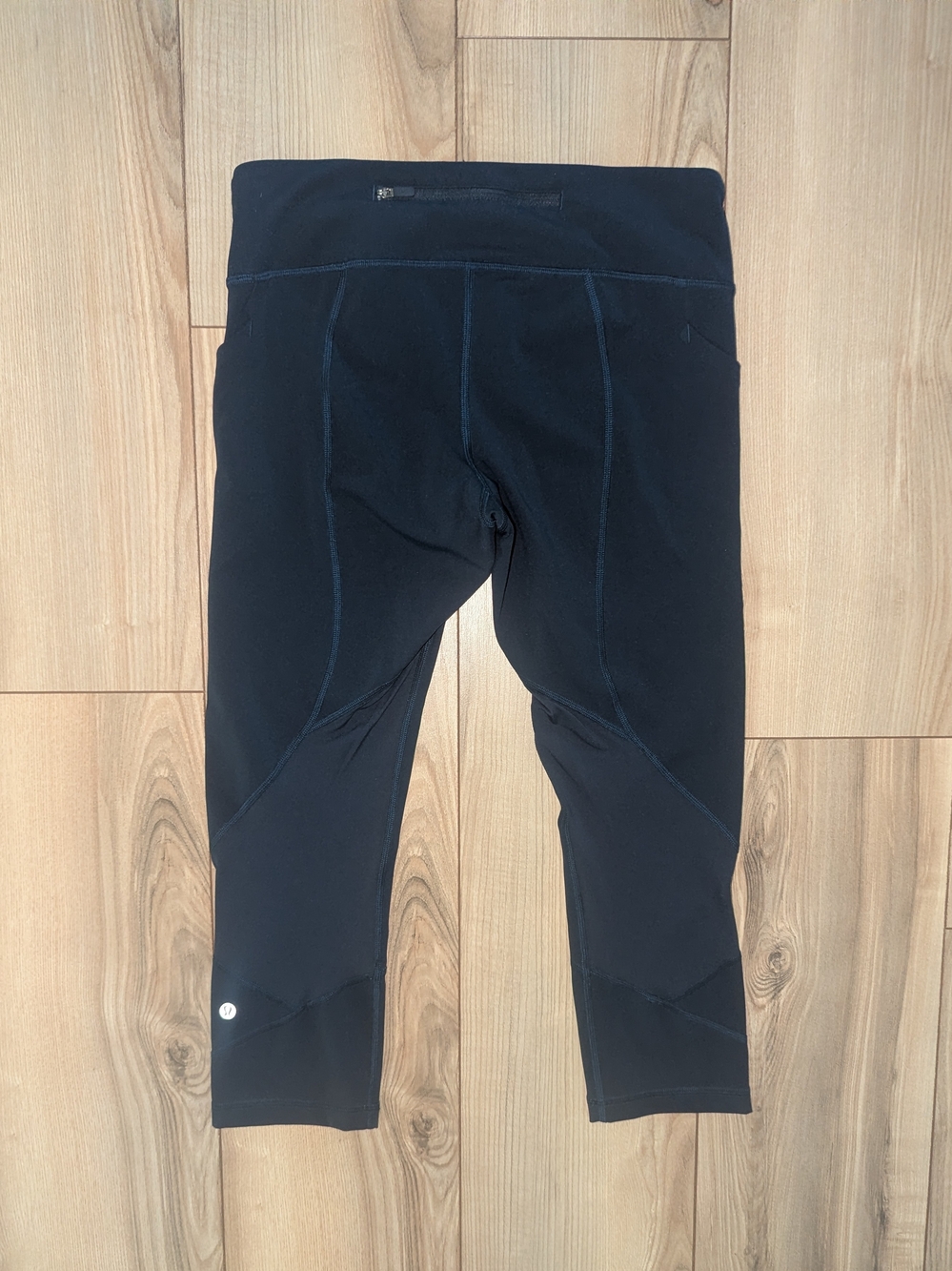lululemon athletica Navy Cropped Pace Rival Performance Leggings